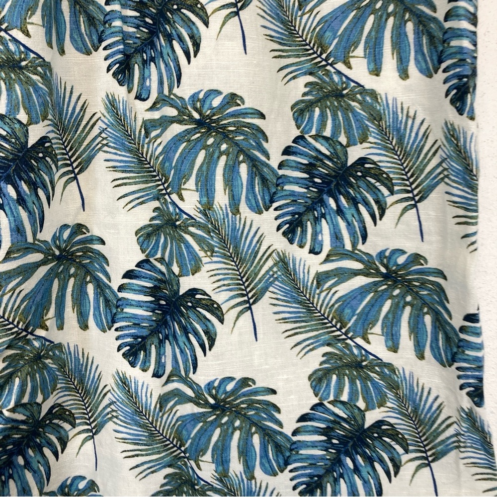 Island Shores Tropical Leaf Print Men's Shirt Size M - Picture 12 of 16